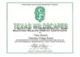 Certified Texas Wildscape
