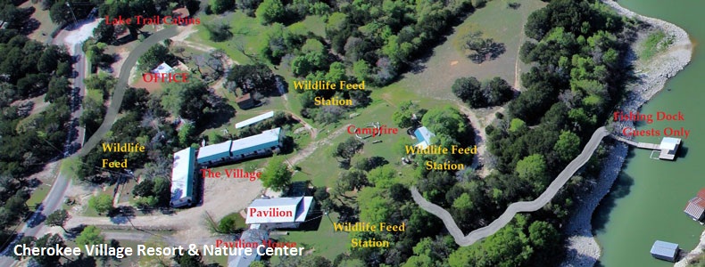 Aerial Closeup of Cherokee Village Resort